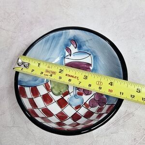 1 Hausenware 4.5" Small Bowl by Mary Jane Mitchell VTG  Wine Grapes